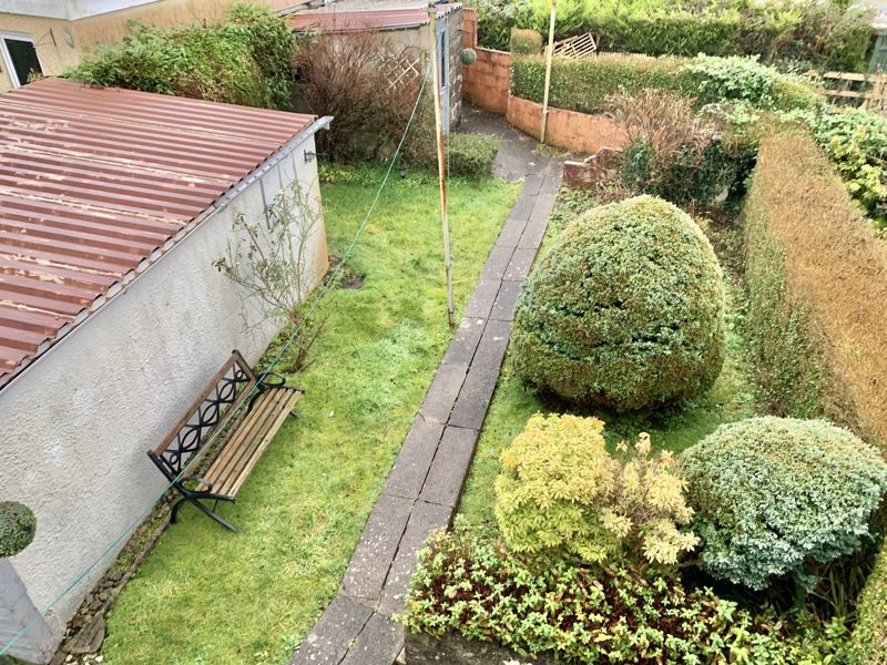 Rear view of the garden